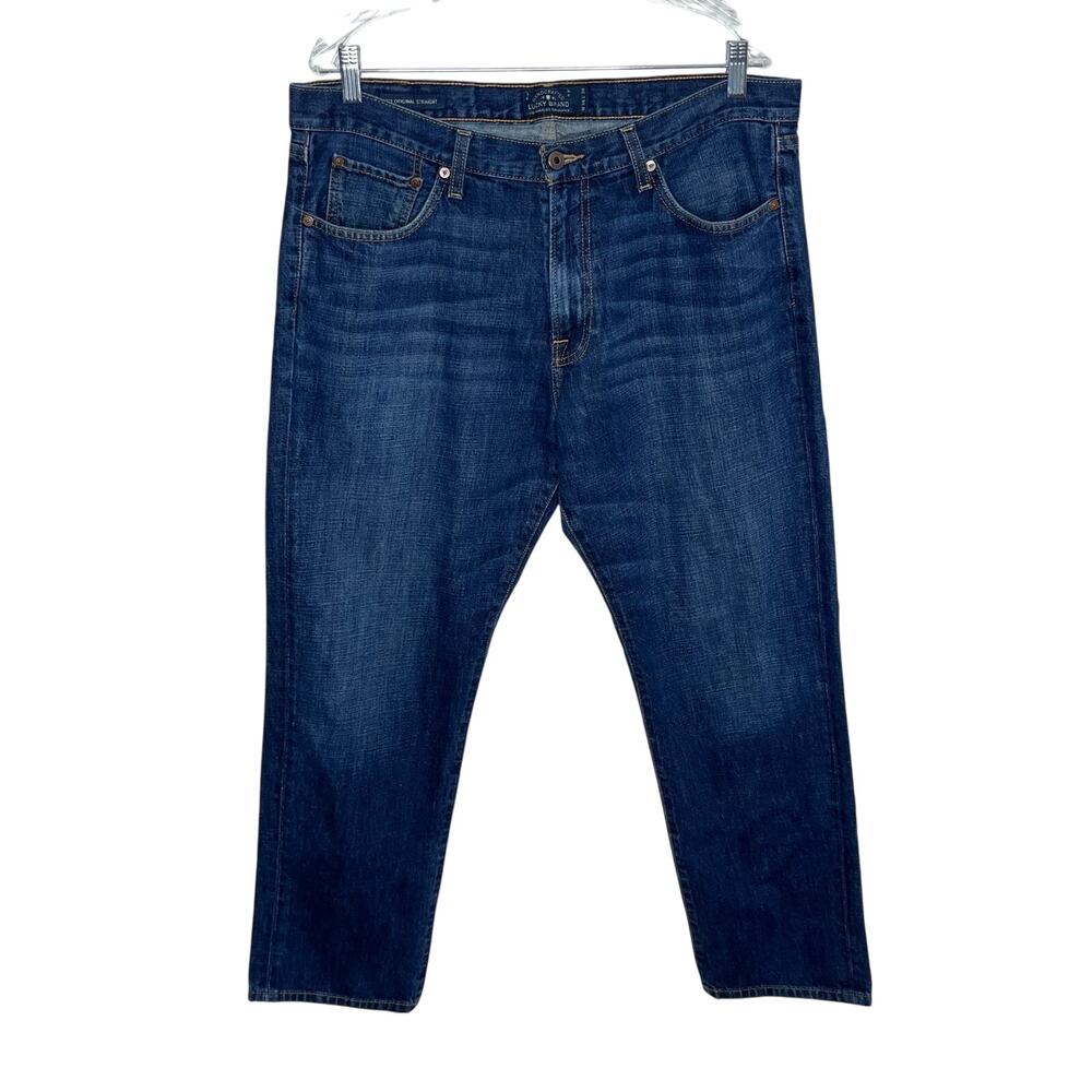 Lucky Brand 221 Original Straight Jeans Men’s Size 36X30 Medium Wash Denim